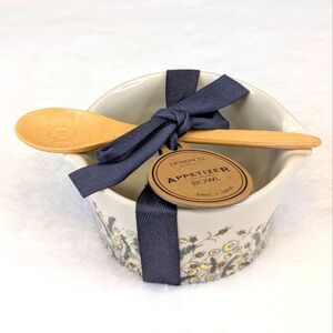 NWT Demdaco 'Enjoy Every Moment' Appetizer Bowl with Spoon